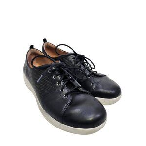 FitFlop Rally Sneakers Black Leather Shoes Women's Size‎ 7